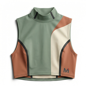 MALUZA INDUSTRIES Top Corto Premium de Invierno para Mujer, 100% Algodón, Tejido de Rizo, Manga con Estampado Puff, Logotipo Frontal, Transpirable - Product Image 1