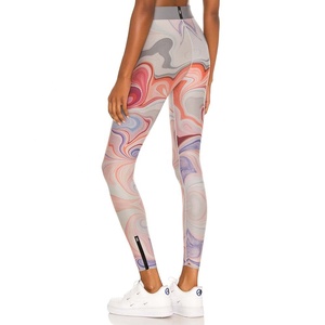 Leggings de Compresión Elásticos de Poliéster/Spandex para Mujer, Estampados, Antibacterianos, Ecológicos, Ropa Deportiva Informal para Gimnasio/Yoga - Product Image 3