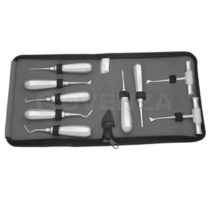Juego de Elevadores de Luxación Manuales de Acero Inoxidable de Alta Calidad con Empuñadura Ergonómica, Diseño de Diferentes Formas para Extracción Dental de Raíces - Product Image 4