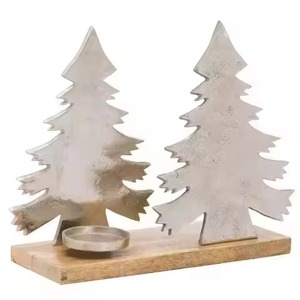 Portavelas Artístico de Metal para Decoración Navideña, Centro de Mesa Festivo y Regalo de Temporada - Product Image 3
