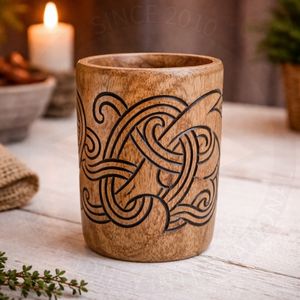 Eco-Friendly Wooden Mug – Handcrafted <b>Drinkware</b> - Product Image 2