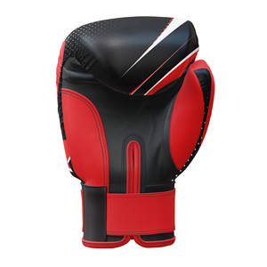 Gants d'entraînement à motif noir et rouge, construction synthétique durable, ajustement confortable avec support de poignet réglable pour l'entraînement en salle de sport - Product Image 2