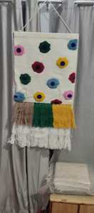 Alfombra Decorativa Abstracta Tejida a Mano de Nuevo Diseño |   Tapiz de Macramé Tejido a Mano, Decoración Boho Moderna para Colgar en la Pared -35 - Product Image 2