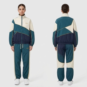 Survêtement sportif pour femme ANTON, color-block, longueur intégrale, léger, en polyester, pour l'automne, avec fermeture éclair et poches latérales - Product Image 5