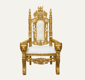 Sillón Clásico de Lujo Hecho a Mano en Oro, Madera de Caoba, Muebles Duraderos para Sala de Estar, para Apartamentos y Hoteles - Product Image 1