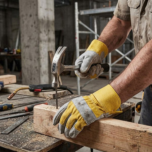 Gants de sécurité pour soudeurs canadiens très résistants, en cuir de vachette pleine fleur, à manchette longue, protection contre l'abrasion et la chaleur, les plus populaires - Product Image 5