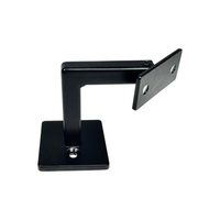 Support de main courante d'escalier en alliage de zinc doré nickel brossé noir mat de haute qualité, personnalisé, facile à installer, avec vis