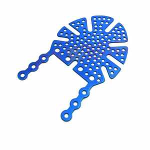 Plaques chirurgicales vétérinaires Astrin pour le plancher orbital, en acier inoxydable de qualité chirurgicale, ensemble de plaques d'implant maxillo-faciales (3 pièces) - Product Image 6