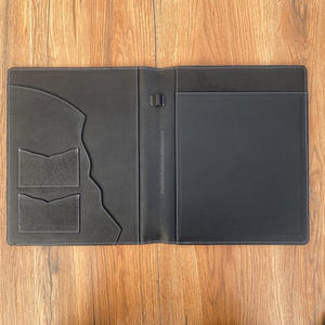 Haute Qualité Personnalisé A4 Motif En Cuir Véritable Botte Point Daim Compendium Fichier Dossier Document Organisateur Portefeuille Binder - Product Image 6