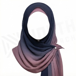 Hiyab de Seda Satinada de Color Sólido para Mujer, Suave al Tacto, para Uso Diario, Pañuelo Étnico de Oriente Medio - Product Image 4