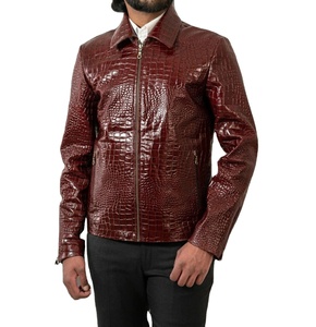 Chaqueta de Cuero Personalizada para Hombre, Resistente al Viento, para Uso Urbano en Invierno 2025 - Product Image 1
