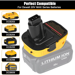 Convertidor de adaptador 2X MAX DCA1820 V de 18 a 20 V para cargadores y adaptadores de carga de batería de iones de litio DEWALT de 20 voltios - Product Image 2