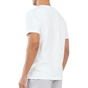 T-shirt à manches courtes gris chiné, coupe classique, col rond, jersey de coton, couleur unie, logo brodé sur le devant - Product Image 5