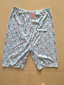 Shorts en coton imprimé rose pour femme, taille mi-haute, élastique, confortable, décontracté, respirant, en maille - Product Image 5