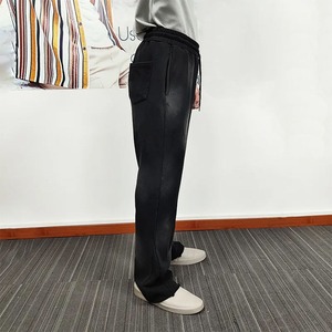 Pantalones Casuales de Diseño Personalizado para Hombre, de Alta Calidad, con Cintura Elástica y Corte Acampanado - Product Image 3