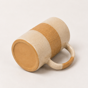 Taza cilíndrica de cerámica con centro sin esmaltar y estampado, para café, té, regalo, artículos para beber - Product Image 5