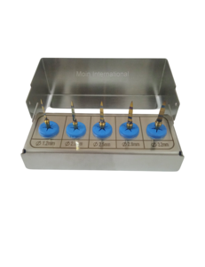 Kit de brocas piloto para implantes dentales quirúrgicos, 5 piezas, manual, de acero inoxidable, con 5 años de garantía - Product Image 1