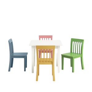 Ensemble mobilier ergonomique interactif en bois 5 pièces Chaise de table de jeu moderne pour enfants et tout-petits pour l'école et la maison Salle de jeux - Product Image 3