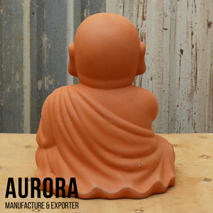 Maceta de Buda de Terracota, Estilo Chino Tradicional Wabi-Sabi, Maceta Clásica para Plantas de Interior, Decoración Hecha a Mano - Product Image 6