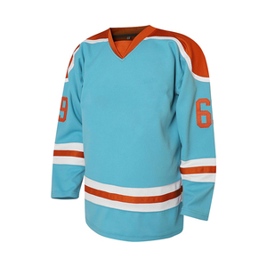 Maillot de hockey sur glace respirant et antibactérien pour homme, nouveau design 2026, 100 % polyester, haute qualité, personnalisable OEM, avec capuche - Product Image 4