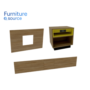 Premium Modern Casegoods Solid Wood and Fabric Design Custom <b>Hotel</b> <b>Bedroom</b> Casegoods for International Resorts - Product Image 3