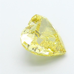 Diamant de laboratoire exclusif, jaune intense fantaisie, taille cœur, 5,97 carats, VS2, certifié IGI, diamant synthétique en vrac, qualité export, CVD. - Product Image 6