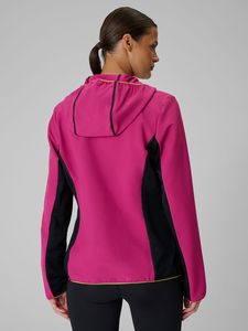 Wholesale <b>Women's</b> Hooded Softshell <b>Jacket</b> Casual Outdoor Windproof Full Zip Utility Pocket Lightweight Weather Resistant Outwear - Product Image 2