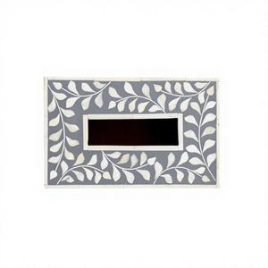 Caja de Papel Tisú con Incrustaciones de Hueso, Hecha a Mano, Estilo Floral Vintage Indio, Ecológica, Organizador Único, Directo de Fábrica - Product Image 3