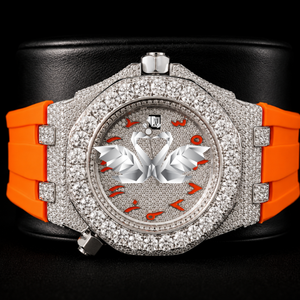 Custom Made Moissanite Diamond Watch Men Luxury Full Stone Setting Wristwatch - Product Image 1