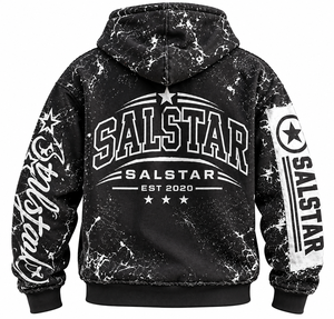 Custom Vintage Distressed Graphic <b>Zip</b> <b>Up</b> <b>Hoodie</b> <b>Black</b> Heavyweight Cotton Streetwear <b>Hoodie</b> Private Label Men’s Casual <b>Hoodie</b> - Product Image 2