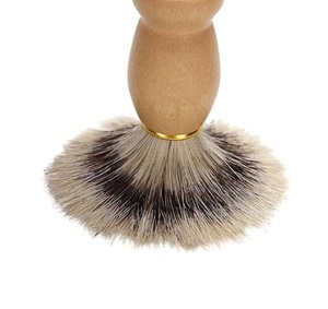 Brosse à barbe en poils de sanglier avec manche en bois, outils de rasage et de nettoyage du visage, logo personnalisé, vente en gros - Product Image 4