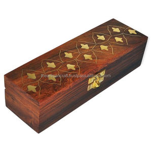 Stylish <b>Wooden</b> Chain <b>Box</b> with <b>Lid</b> Artisan <b>Wooden</b> Chain <b>Box</b> for Home Decor Organizer Flower Decor - Product Image 1