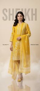 Trajes de algodón listos para usar al por mayor para mujer, diseño Kameez Shalwar, tallas grandes, cintura natural, trajes pakistaníes - Product Image 5