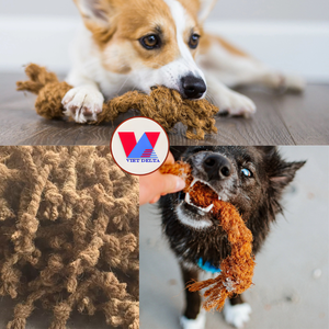 Juguete Ecológico para Perros de Cuerda de Coco, Fibra Biodegradable para Masticar, Juguete para Limpiar los Dientes, Suministro No Tóxico para Mascotas - Product Image 4