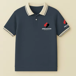 Camiseta Polo al por Mayor con Logotipo Personalizado, Transpirable, de Secado Rápido, Material de Algodón, Camiseta Polo para Hombre - Product Image 1