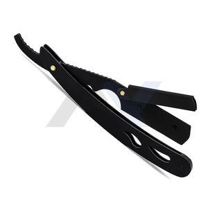 Navaja de Afeitar Profesional con Bloqueo Giratorio para Hombres, Maquinilla de Afeitar Facial de Alta Calidad con Mango Metálico, Estilo Clásico Manual - Product Image 5