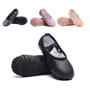 Chaussons de danse souples populaires pour femmes, style jazz, dessus en satin, doublure en coton, semelle extérieure en caoutchouc, talon plat - Product Image 4