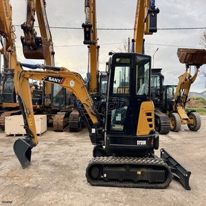 Mini-excavatrice Sany : équipement de construction compact et fiable pour les travaux de terrassement, de fondations, d'aménagement paysager et d'excavation générale. - Product Image 1