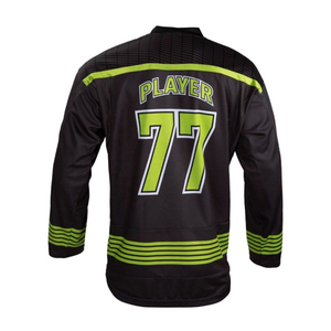 Maillot de hockey sur glace blanc vierge personnalisé de haute qualité 2026, uniforme brodé en sergé, tenue de hockey sur glace OEM - Product Image 3