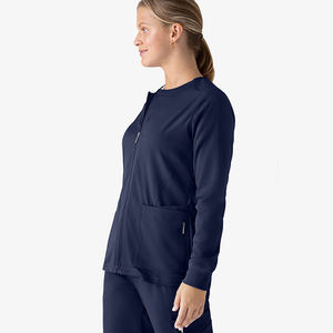 Bata de Laboratorio 2024 OEM de Alta Calidad, Transpirable y Cómoda, con Cuello Redondo, Bolsillos, Diseño Ajustado, para Uso Hospitalario, Chaqueta Sanitaria para Mujer - Product Image 6