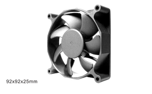 Ventilador axial de refrigeración CC de 92x25 mm, 12 V, motor BLDC, aspas de plástico OEM, ventilador axial tipo chimenea - Product Image 2