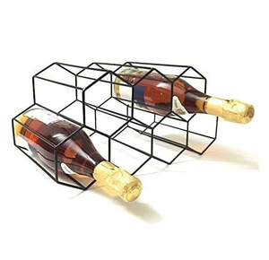 Estante para vinos de metal de calidad de exportación, duradero, para encimera, para almacenamiento en el hogar, cocina y restaurante. - Product Image 1