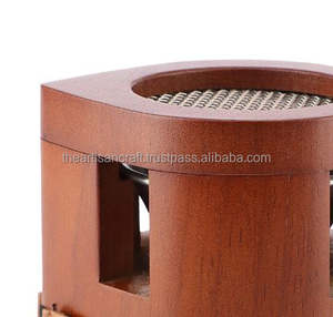 Boîte à encens en bois et en cuir Porte-encens Bakhoor Brûleur d'encens - Product Image 5