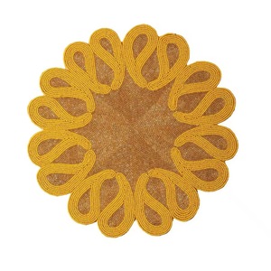 beaded <b>table</b> <b>runner</b> Design Placemat by Saro Lifestyle Shamrock Coquette Bow Placemat <b>table</b> mat or placemat Beaded - Product Image 3