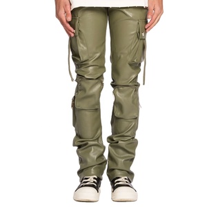 Pinco Sports – Pantalon décontracté en toile de haute qualité pour homme, taille mi-haute, respirant, confortable, style urbain en cuir, avec cordon de serrage, sur mesure - Product Image 1