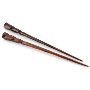 Ensemble de baguettes en bois au fini lisse avec une prise en main confortable pour les repas quotidiens en famille, accessoires de table - Product Image 1