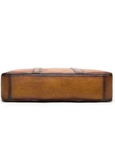 Bolso Mensajero para Portátil de Cuero Genuino, Moderno, Vintage, Bandolera, Maletín, para Viajes de Negocios, Ecológico, Portátil, LLB-0378 - Product Image 4