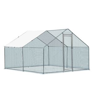 Pollaio Grande in Metallo 3x3 m con Copertura Impermeabile, Gabbia per Polli, Conigli, Gatti, Cani e Altri Animali da Fattoria - Product Image 2