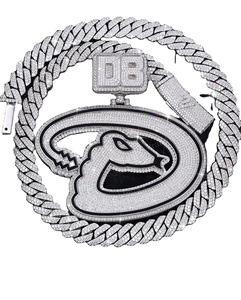 VVS Moissanite Diamant Hip Hop Glacé Émail Hommes Pendentif Personnalisé Rappeurs Bijoux De Mode Élégant Brillant Exquis Design - Product Image 1