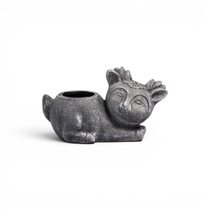Rustic Clay Ceramic Tabletop <b>Vase</b> with Matte Finish Handmade in Bali Central Hole for Wedding & Housewarming - Product Image 1